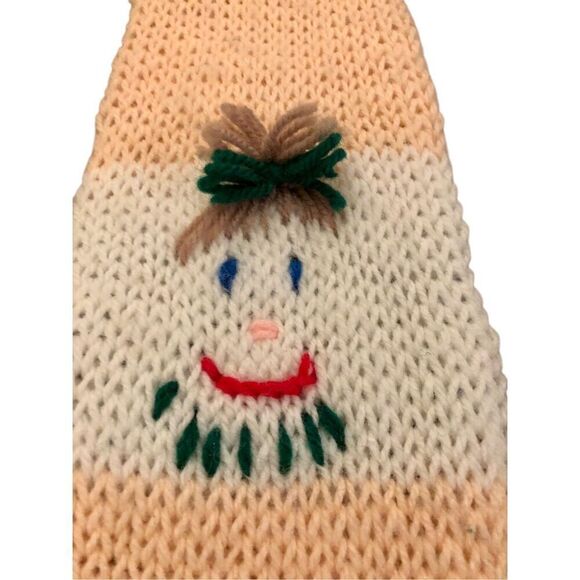 Vintage Handmade Knit Child’s/Small Scarf with Fringe, crocheted girl and boy fa - Picture 9 of 16